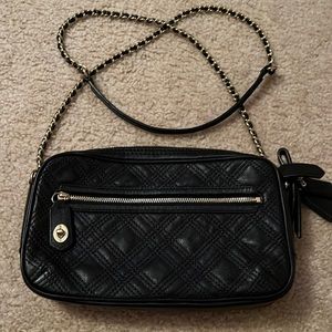 Poppy B1369-25079 Black Leather Crossbody Bag Like new condition